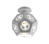Esoes Round Hollow Ceiling Light Metal Polygon Chandelier Lampshade E27 Football Style Modern Ceiling Lighting Fixture for Home Hallway Bar Cafe Hotel