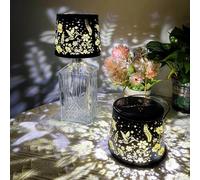 Esoes Wireless Bottle Lamp, 3-in-1 Solar Lanterns Light & Indoor Mood Lighting - Solar-Powered Waterproof LED Light with Stunning Pattern Projection for Home & Outdoor