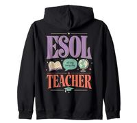 ESOL Teacher Classroom Education Language Learning Zip Hoodie