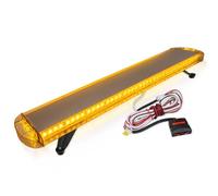 Esoldnic 46 Inch Rooftop Strobe Emergency Light Bar, 88 LED High Intensity Amber Flashing Beacon, Bolt Mounted LED Warning Lights with Control Panel for Trucks Contruction Vehicles Safety 12-24V