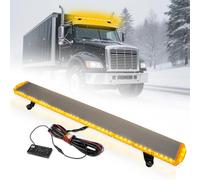 Esoldnic 47.5 Inch 86 LED Recovery Rooftop Strobe Light Bar, Bolt Mounted Emergency Amber Flashing Lights, IP65 Waterproof Warning Beacon Light with Controller for Trucks Vehicles Security