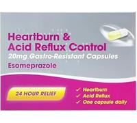 Esomeprazole 20mg Heartburn & Acid Reflux Control 7 Capsules - 24 Hour Relief (Brand May Vary)