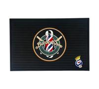 Eson Barber Station Mat, Mat Flexible Rubber, Heavy Duty Non-slip Rubber Matt Work Pad, Barber Station Organizer Mat for Barbershop & Salon Equipment (Design 1973 Barbershop Tools)