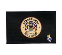 Eson Barber Station Mat, Mat Flexible Rubber, Heavy Duty Non-slip Rubber Matt Work Pad, Barber Station Magnetic Organizer Mat for Barbershop & Salon Equipment (Design Barbershop Barber)