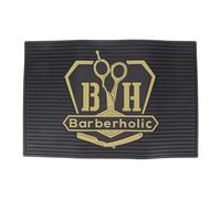 Eson Barber Station Mat, Mat Flexible Rubber, Heavy Duty Non-slip Rubber Matt Work Pad, Barber Station Organizer Mat for Barbershop & Salon Equipment (Design Barberholic)