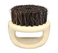 Eson Beard Brush, Premium Beech Wood Handle Beard Straightener for Men, Stiff Boar Bristle Beard Brush for Men to Soften & Promote Growth, Works with Natural Oils,Balm (Finger 6x6cm (White))