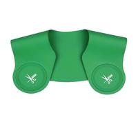 Eson Hair Cutting Collar Cape, Hair Cutting Guide, Silicone Waterproof Collar Cape with Guidelines, Weighted Mat for Shoulders for HairStylist, Salon, Barber and Home Use (Green)
