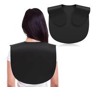 Eson Hair Cutting Collar Cape, Hair Cutting Guide, Silicone Waterproof Collar Cape with Guidelines, Weighted Mat for Shoulders for HairStylist, Salon, Barber and Home Use (Black Long)