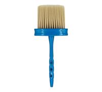 Eson Neck Duster Brush - Extra Soft Cleaning Fade Brush for Men's Grooming - Professional Neck Brush for Barbers and Stylists, Cleaning Hairbrush Salon Hairdressing (Long Blue 25x10cm)