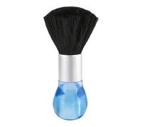 Eson Neck Duster Brush - Extra Soft Cleaning Fade Brush for Men's Grooming - Professional Neck Brush for Barbers and Stylists, Cleaning Hairbrush Salon Hairdressing (Round Blue 17x5cm)