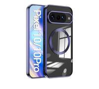 ESONG Magnetic Clear for iPhone 17E Protection Case Compatible with MagSafe[Wireless Charging][Bulid in Camera Cover],Silicone Shockproof Protective Phone Cover[Non-Yellowing]-Dark purple