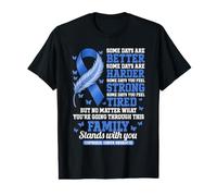 Esophageal Cancer Awareness Support Family Value Graphic T-Shirt