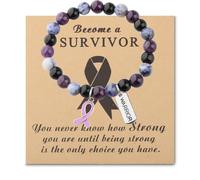 Esophagus Cancer Support Bracelet Pancreatic Cancer Gift Esophagus Awareness Bracelet Stomach Warrior Jewelry Gift, M, Stainless Steel, no gemstone
