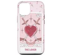 Esoteric Card The Lover Tarot Card Floral Aesthetic Pink Case for iPhone 12/12 Pro