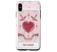 Esoteric Card The Lover Tarot Card Floral Aesthetic Pink Case for iPhone XS Max