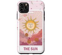 Esoteric Card The Sun Tarot Card Floral Aesthetic Pink Case for iPhone 11 Pro Max