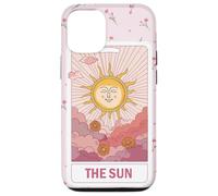 Esoteric Card The Sun Tarot Card Floral Aesthetic Pink Case for iPhone 12/12 Pro