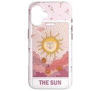 Esoteric Card The Sun Tarot Card Floral Aesthetic Pink Case for iPhone 16