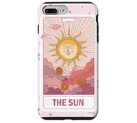 Esoteric Card The Sun Tarot Card Floral Aesthetic Pink Case for iPhone 7 Plus/8 Plus