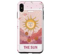 Esoteric Card The Sun Tarot Card Floral Aesthetic Pink Case for iPhone XS Max