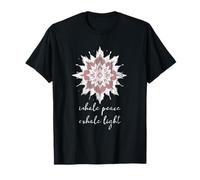 Esoteric Meditation Lotus Flower Inhale Peace Exhale Yoga T-Shirt