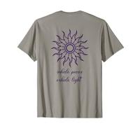 Esoteric Meditation Sun Minimalist Inhale Peace Yoga T-Shirt