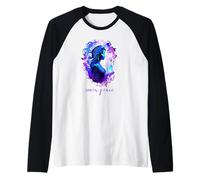 Esoteric Meditation Watercolour Inner Peace Yoga Raglan Baseball Tee