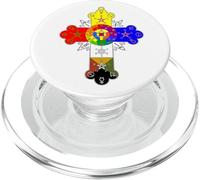 Esoteric Rosicrucian Rose Cross symbol occult magick ritual PopSockets PopGrip for MagSafe