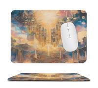 Esotericism From Darkness to Light Mouse Pad Waterproof Ultra-Thin Non-Slip Rubber Base Square Mouse Mat Gaming Mousepad 7.9"x9.4"
