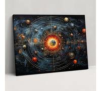 Esotericism Wall Art: Cosmic Connections - Illuminati, Cosmic Connections, Esotericism, Canvas Print, 28" x 20"