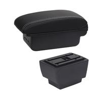 ESOTO Fit For Skoda Fabia 3 Fit For Skoda Fabia III Combi 2015-2020 Car Armrest Box Retrofit Parts Accessories Interior Details USB Charging (Size : B3 Black white 3USB)
