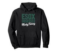 Esox Obsessed Musky Freshwater Trophy Angler Lifestyle Pullover Hoodie