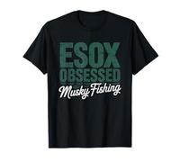 Esox Obsessed Musky Freshwater Trophy Angler Lifestyle T-Shirt