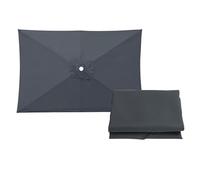 ESOYAWE Patio Umbrella Replacement Cloth Garden Parasol Covers For 6 Ribs, Outdoor Umbrella Canopy ForGarden Patio Yard Beach Umbrella, 2m×3m Rectangular Replacement Parasol Canopy