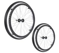 ESOYAWE Wheelchair Replacement Wheels 2 Pack, 24 Inch Non-Pneumatic Solid Wheelchair Rear Wheel, Non-Slip Puncture Proof Wheelchair Caster Assembly, With Mounting Rod (Color : Black, Size : 24inch(6