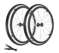 ESOYAWE Wheelchair Wheels Replacement Rear 24 Inch Set Of 2, Puncture Proof Solid Wheelchair Rear Wheel, Non-Slip Shock Absorption Polyurethane Wheelchair Caster Assembly (Color : Black, Size : 60cm