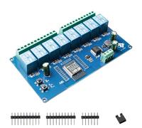 ESP 8-Channel Relay Module with ESP-32 WiFi Bluetooth, DC5-30V/AC250V, Development Board for DIY Smart Home & IoT Projects, Easy Programming with Arduino IDE
