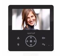 ESP Aperta Colour Video Door Entry Monitor with Record Facility - Black