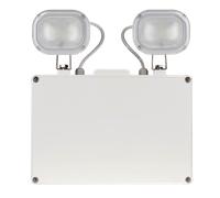ESP D1101SWH Duceri Emergency Twin Spot 6W LED IP40 Lithium Battery Switchable Self-Test White
