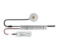 ESP D6402WH Duceri Emergency Self Test Downlight 3W LED IP20 Open Lens Lithium Battery Non-Maintained White