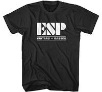 ESP Guitars Basses Logo Mens T Shirt Size L Black