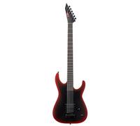 ESP LTD Black Metal M-6 EverTune Electric Guitar - Black Red Burst Satin