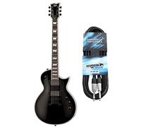 ESP LTD EC-401BK Electric Guitar Black + Keepdrum Mono Jack Cable