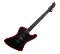 ESP LTD Phoenix-7 Baritone Black Metal II Black Red Burst Satin