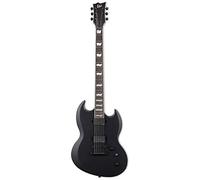 ESP LTD Viper-400 Baritone Electric Guitar, Black Satin