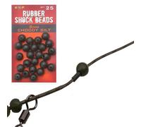 ESP Rubber shock beads 8mm CHODDY SILT qty25