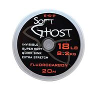 ESP Soft Ghost Fluorocarbon Hooklength 20m For Carp Fishing: 10lb