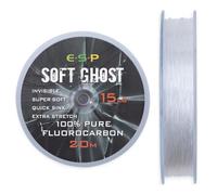 ESP Soft Ghost Fluorocarbon Hooklength 20m For Carp Fishing: 15lb