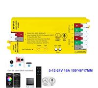 ESP32-Based Digital LED Strip Controller with USB-C 5V/5A Power & UART Interface, DC 5-24V Input, 12A per Channel, Compatible with WS2811/WS2812/SK6812, for WLED App, Alexa & Home Automation
