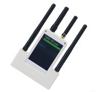ESP32-C5 RF Communication Test Set With 2.8 Inch Display, GPS WiFi 433MHz Analyzer For Flipper For Zero, External RF Module, TVS Protection With Host Power, 4 Antennas(White)